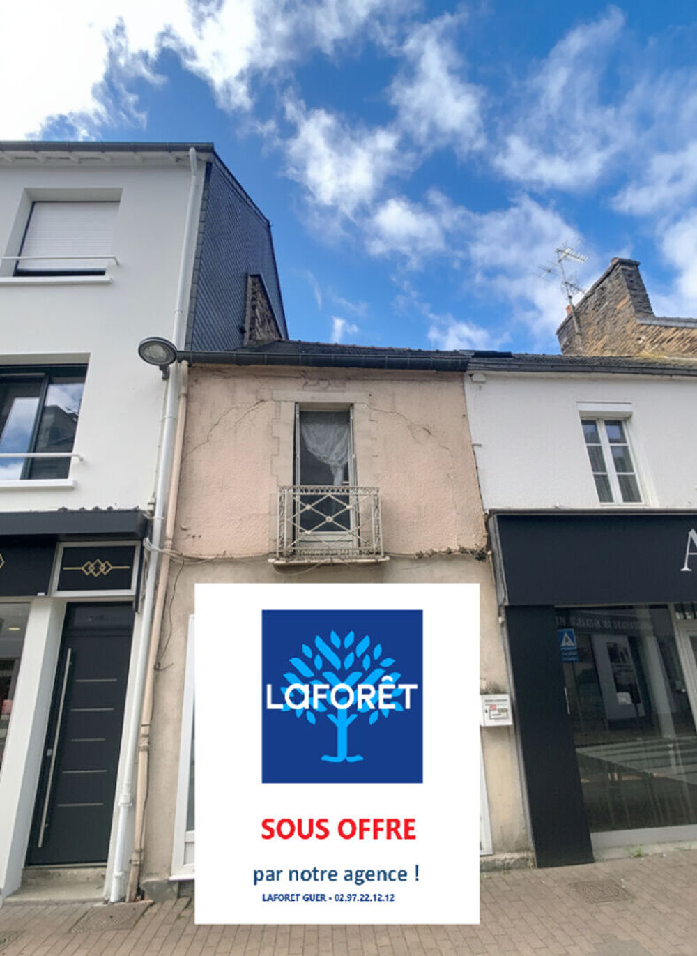 Vente Maison Maison Guer  hyper centre sur cour intérieure Guer