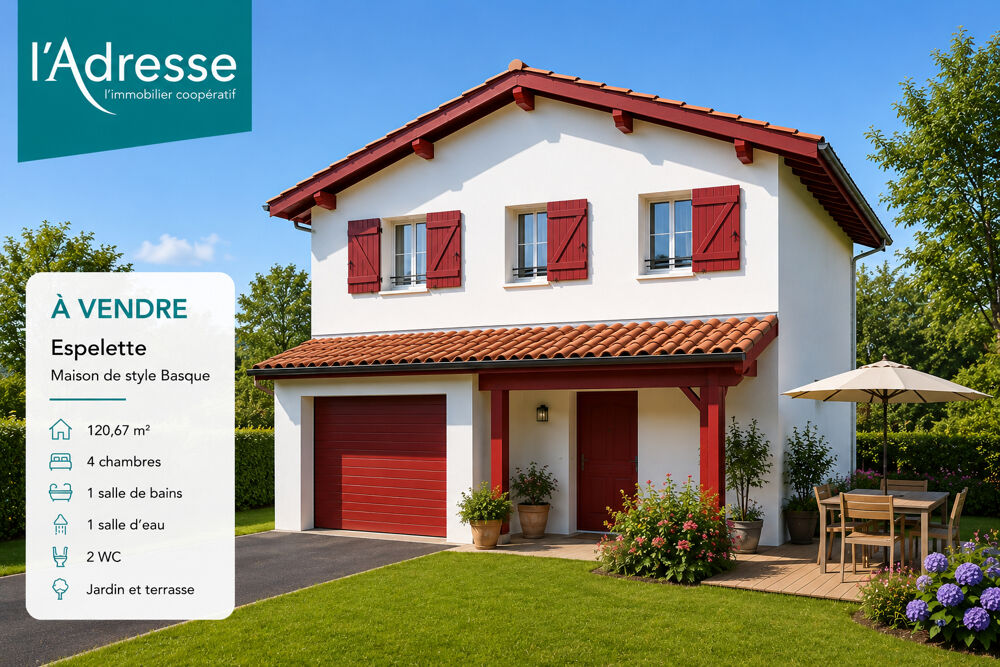 Maison mitoyenne T5 avec jardin et garage