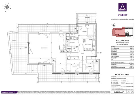  Appartement  vendre 5 pices 128 m