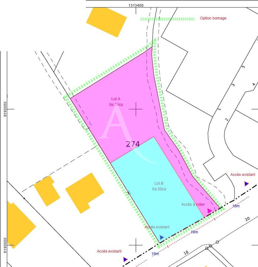 Vente Terrain Terrain proche centre-ville d'environ 650m² non viabilisé (lot B) Saint jean de monts