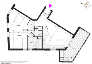  Appartement à vendre 3 pièces 59 m²