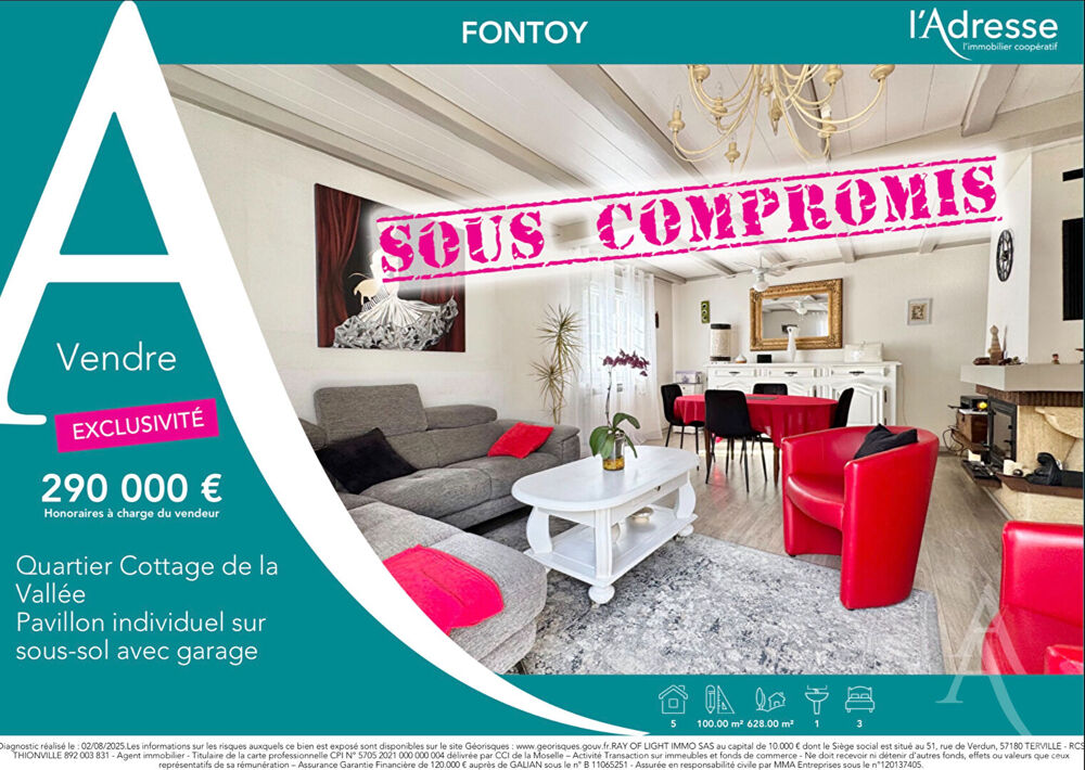 Maison 5 pièces 100 m² · à Fontoy · 100 m² · 290 000 €