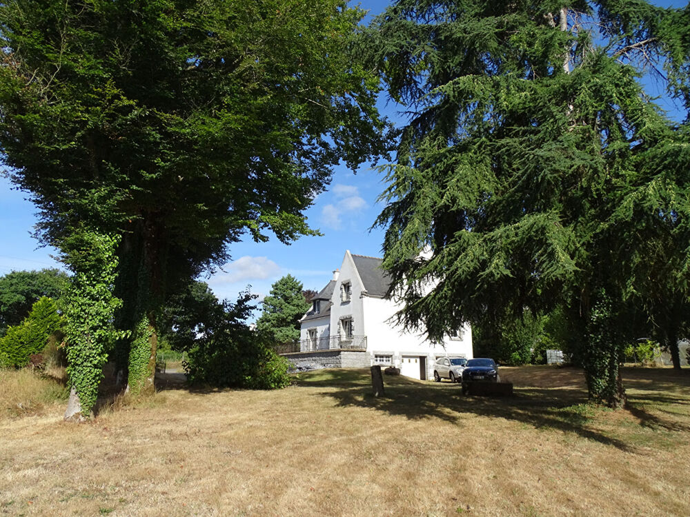 CÔTES-D'ARMOR. Superbe demeure bretonne en pierre de 6 chambres avec 3 070 m² de jardin arboré au coeur de Locarn