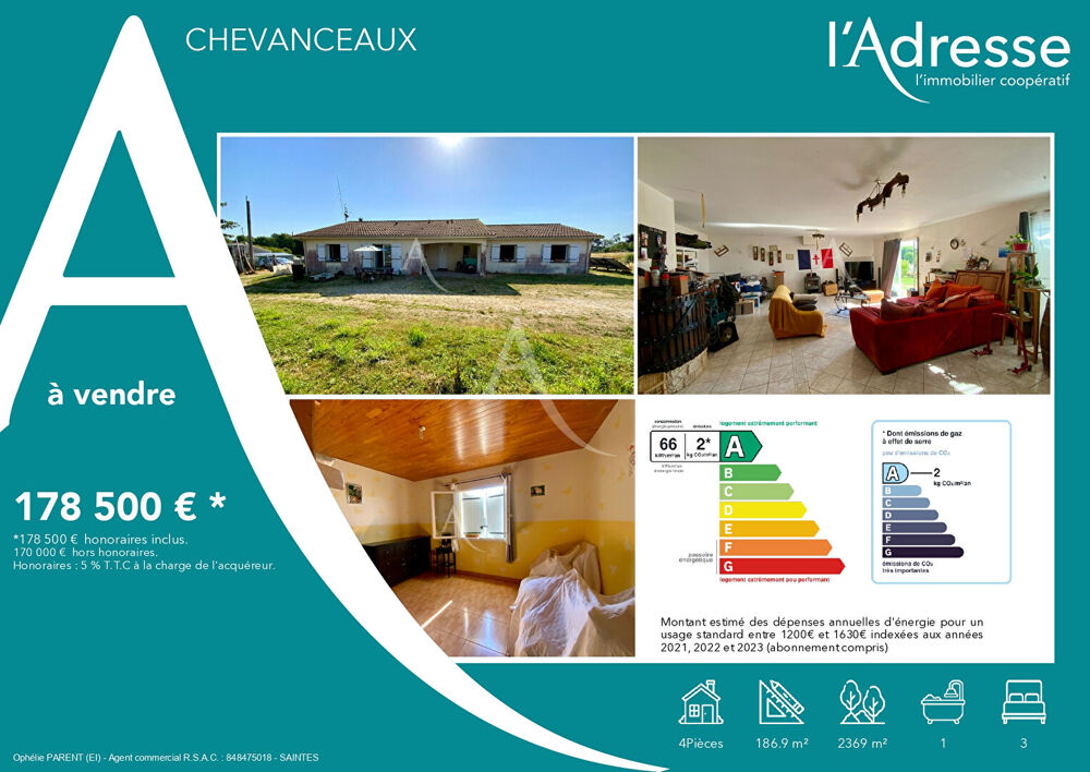 Vente Maison CHEVANCEAUX Chevanceaux