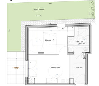  Appartement � vendre 2 pi�ces 38 m�