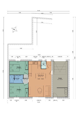  Maison � vendre 3 pi�ces 59 m�