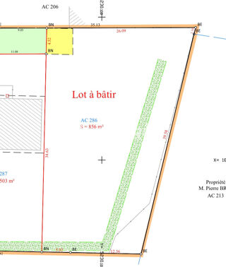  Terrain � vendre 856 m�