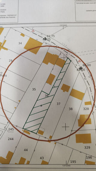  Terrain � vendre 580 m�
