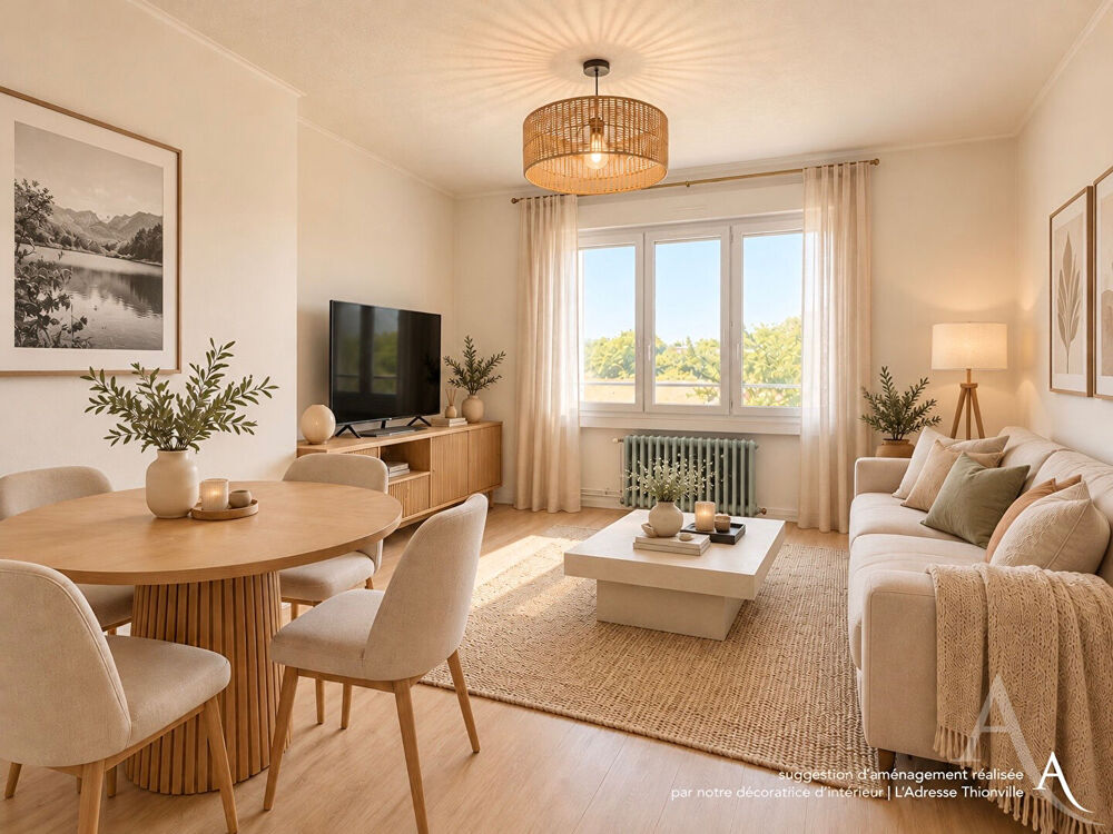 Vente Appartement 1 logement L'HIVER et un autre L'ÉTÉ, à FLORANGE ! T3 DPE B + CHALET T2 climatisé ET JARDIN Florange