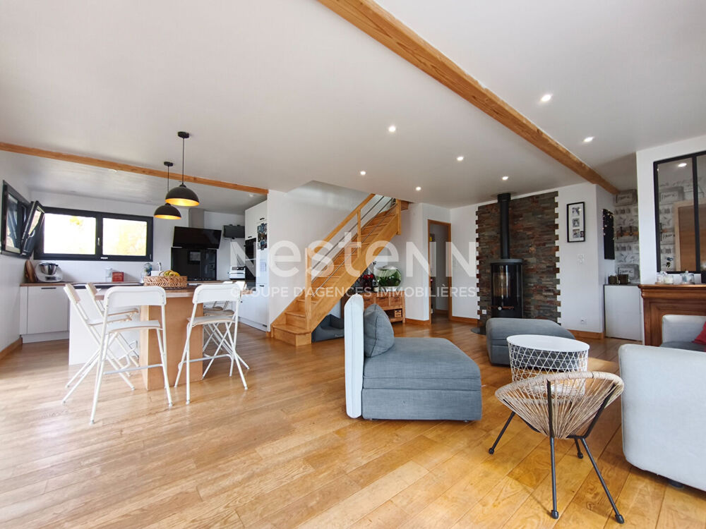 Superbe maison en bois contemporaine - 138 m² - Treffléan - Grand jardin