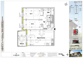  Appartement � vendre 3 pi�ces 66 m�