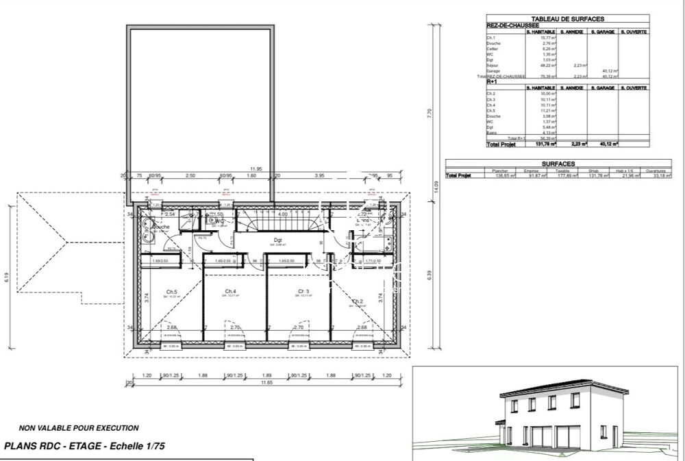 Vente Terrain À Dardilly à 1 km des commerces terrain à bâtir viabilisé 1 149 m² hors copropriété permis déposé projet maison 172 m² 5 chambre Dardilly