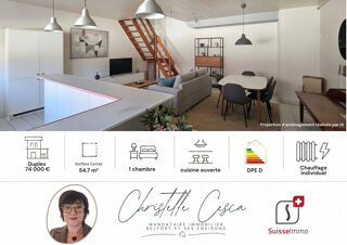 Appartement à vendre 2 pièces 55 m²