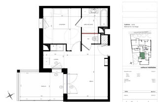  Appartement  vendre 2 pices 41 m