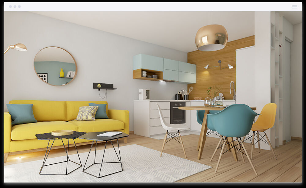 T2 AVEC LOGGIA AU SUD ET CUISINE ÉQUIPÉE AUX MINIMES