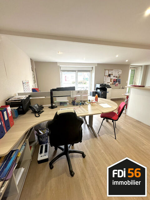 A vendre- local commercial Hennebont 2 pièce(s) 47 m2 avec cave-proche toutes commodités 106500 56700 Hennebont