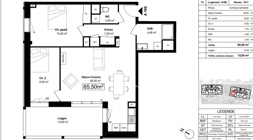 Vente Appartement Appartement T3 Neuf Centre ville d'Avrille Avrille