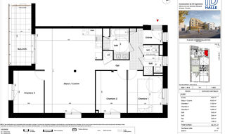  Appartement � vendre 4 pi�ces 94 m�