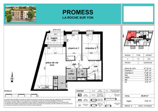  Appartement  vendre 3 pices 64 m