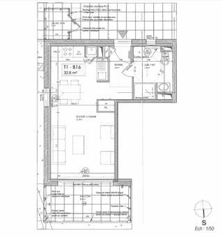  Appartement � vendre 1 pi�ce 33 m�