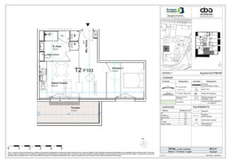  Appartement � vendre 2 pi�ces 45 m�