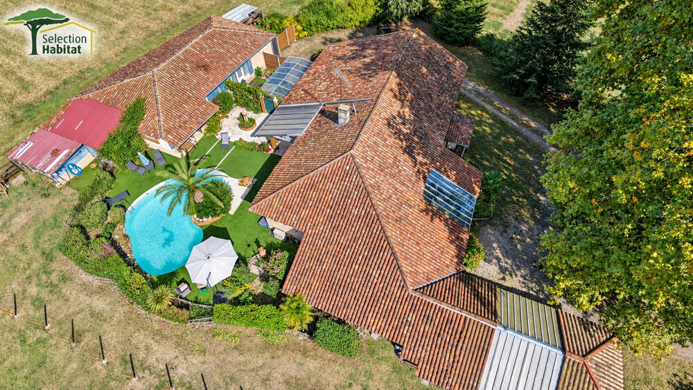 Vente Maison Ensemble immobilier d'exception de 380 m² hab. , piscine, dépendances et revenus locatifs Riviere saas et gourby