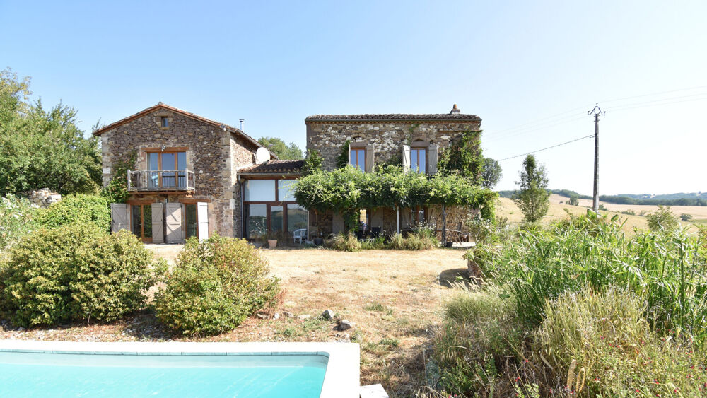Vente Maison ÉLÉGANCE ET NATURE : UNE MAISON RÉINVENTÉE  ET OUVERTE SUR LA VALLÉE Cordes sur ciel