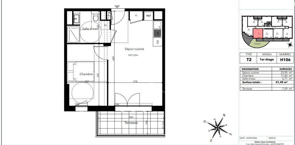 Vente Appartement Appartement NEUF T2 destiné aux séniors à Avrillé Avrille