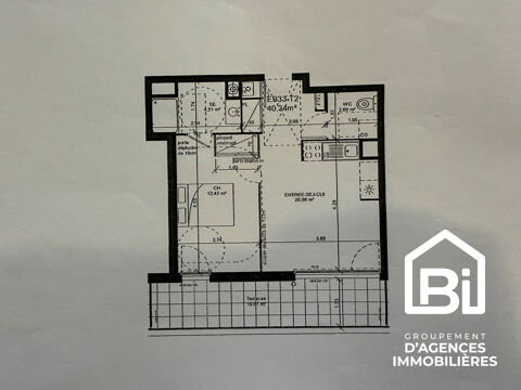  Appartement � louer 2 pi�ces 40 m�