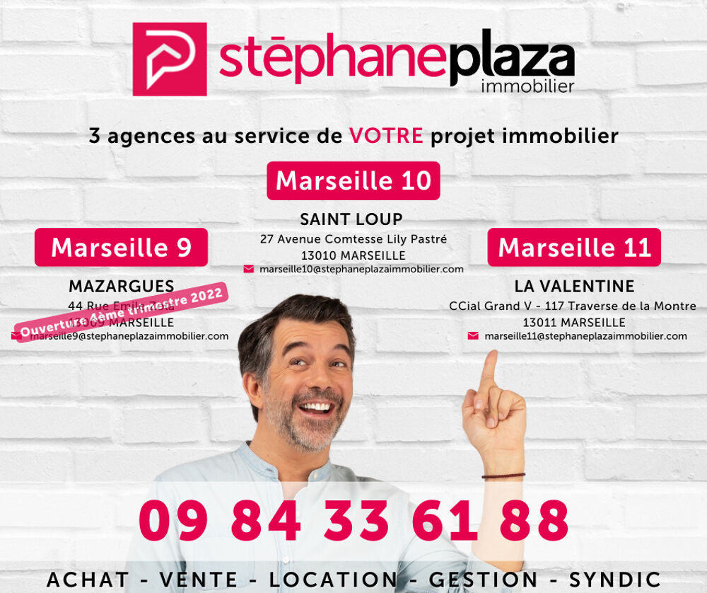 Vente Appartement VILLAGE DE MONTOLIVET T3 62M2 + TERRASSE 10M2 Marseille 12