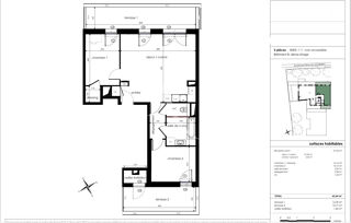  Appartement � vendre 3 pi�ces 64 m�