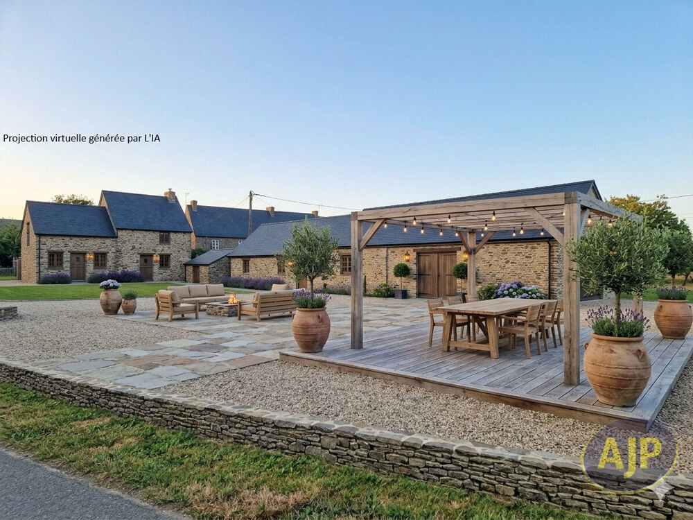 Maison + bâtisse en pierre à rénover