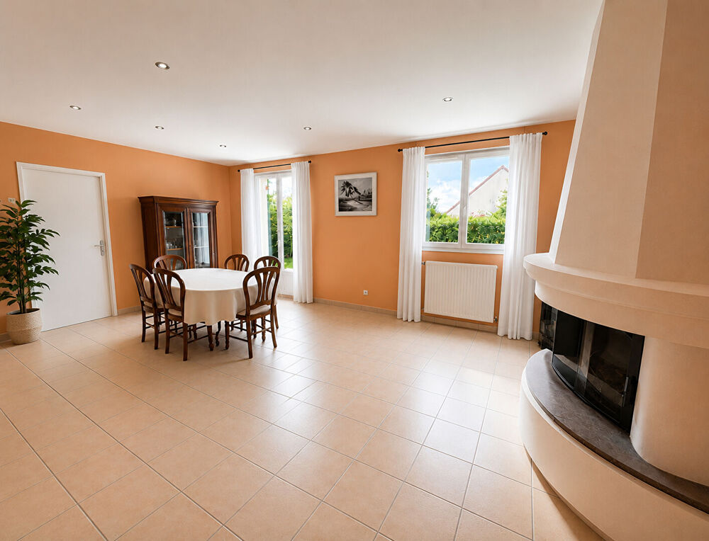 Maison familiale 3 chambres avec bureau, garage et terrain clos à La Bazoge, proche Le Mans