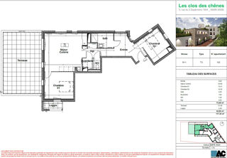  Appartement � vendre 3 pi�ces 73 m�