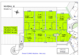  Appartement � vendre 3 pi�ces 76 m�