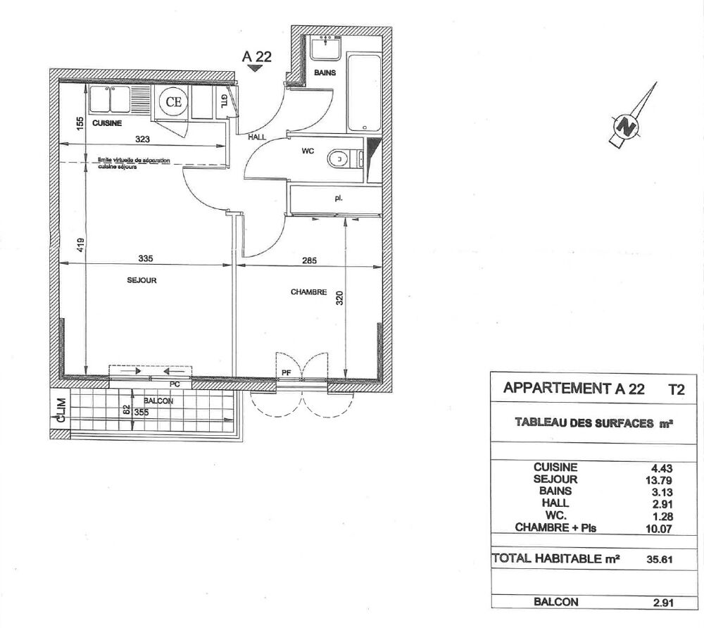 Vente Appartement Appartement Sanary Sur Mer 2 pièce(s) 35.61 m2 Sanary sur mer