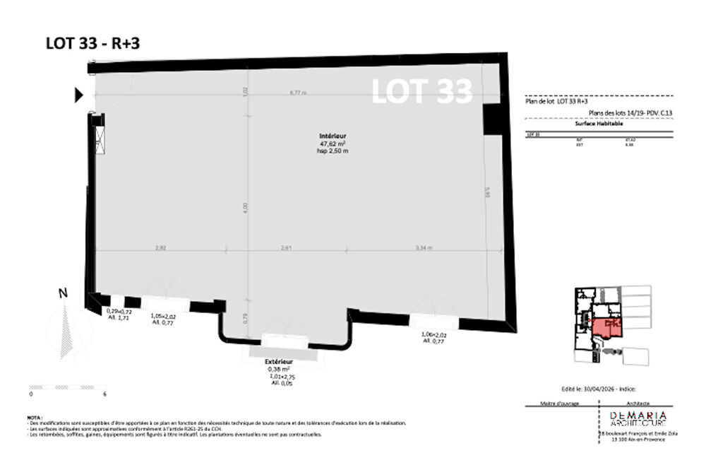 Vente Appartement Appartement Nice 2 pièce(s) 47.62 m2 Nice