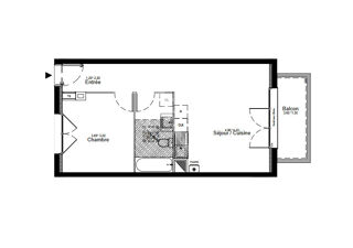  Appartement à vendre 2 pièces 44 m²