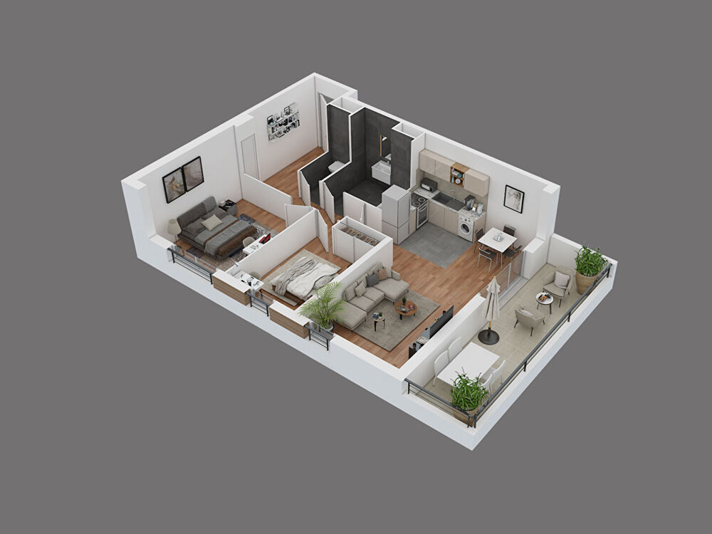 A VENDRE APPARTEMENT 3 PIECES NEUF, MARSEILLE 8E