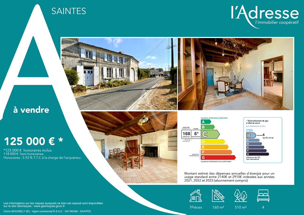 Vente Maison Maison La Jard 7 pièce(s) 180 m2 La jard