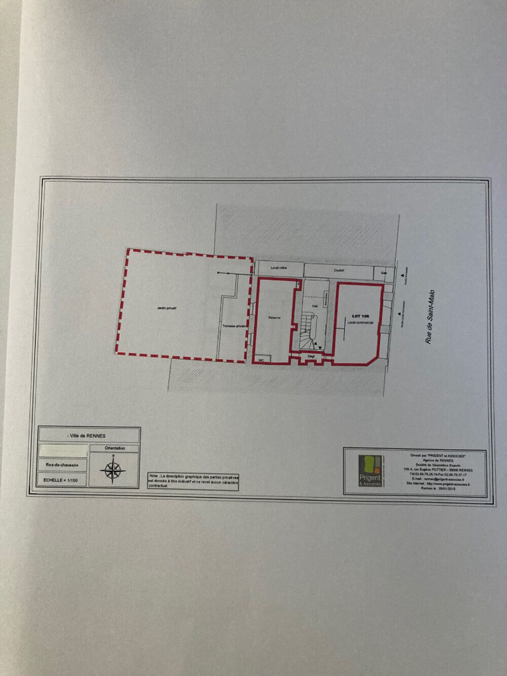   Murs Rennes 55 m² 