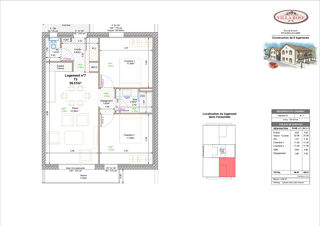  Appartement à vendre 3 pièces 56 m²