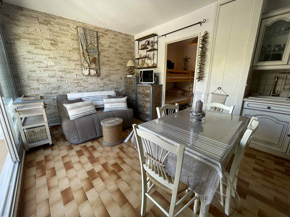 Studio cabine La Grande Motte en première ligne 21 m2