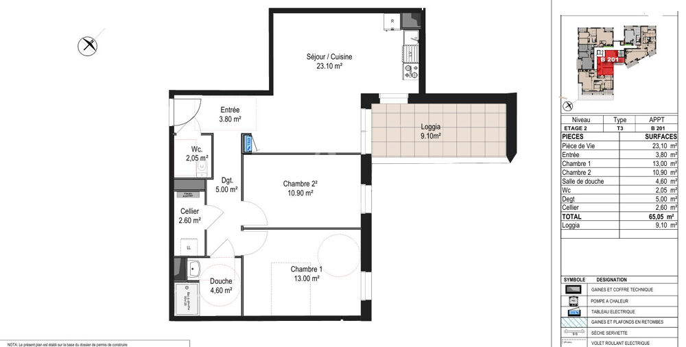 Vente Appartement A vendre T3 de 65,05m² avec terrasse au coeur du centre ville de Segré Segre en anjou bleu