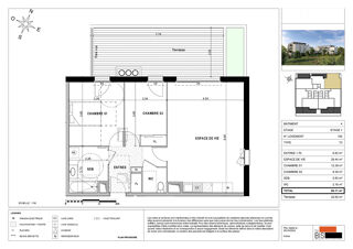  Appartement � vendre 3 pi�ces 66 m�