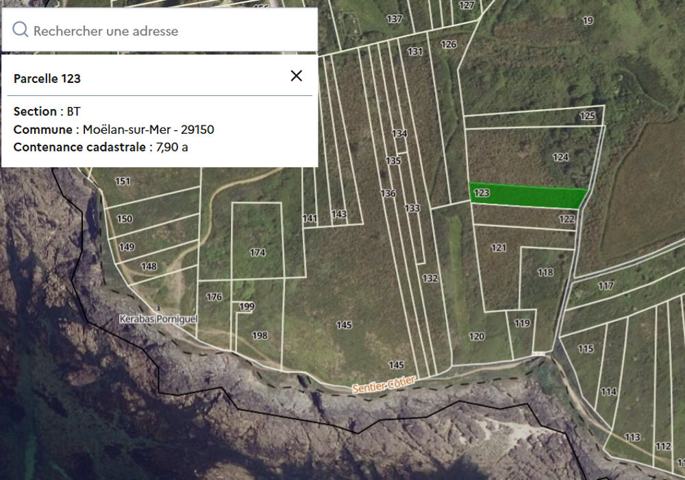 Vente Terrain TERRAINS NON CONSTRUCTIBLES - MOELAN SUR MER Moelan sur mer