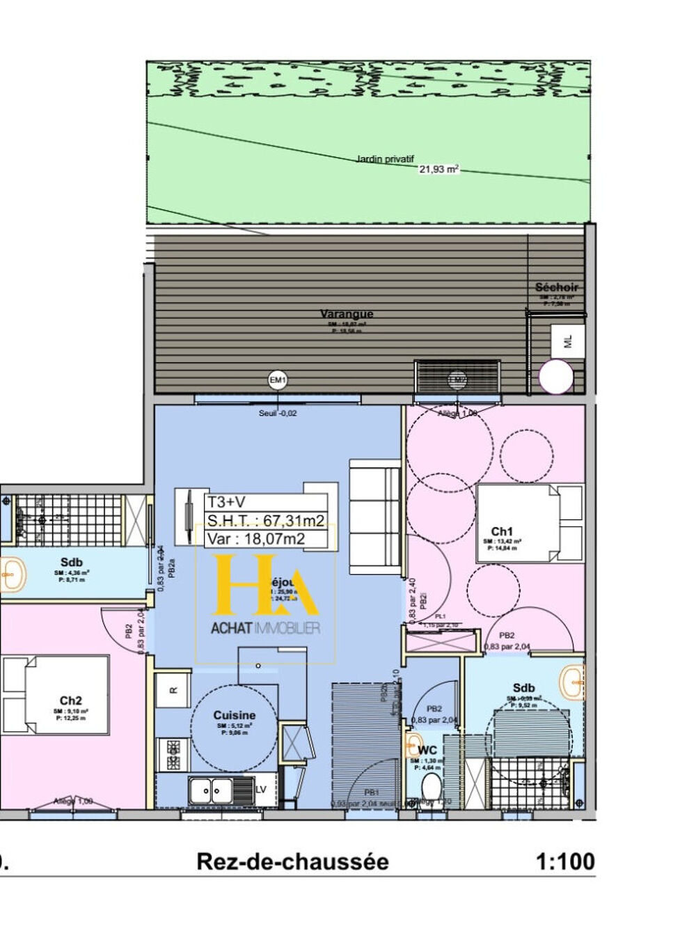 Vente Appartement Résidence Le Nico Appartement Saint Paul 3 pièce(s) à Saint Gilles les Hauts Saint paul