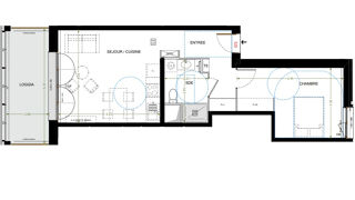  Appartement � vendre 2 pi�ces 47 m�