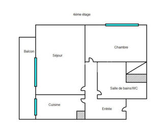  Appartement � vendre 2 pi�ces 41 m�