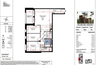  Appartement � vendre 4 pi�ces 1 m�